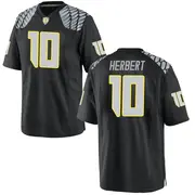 Game Men's Justin Herbert Oregon Ducks Black Football College Jersey