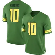 Game Men's Justin Herbert Oregon Ducks Green Football College Jersey