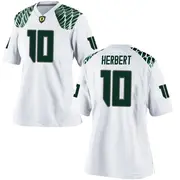 Game Women's Justin Herbert Oregon Ducks White Football College Jersey