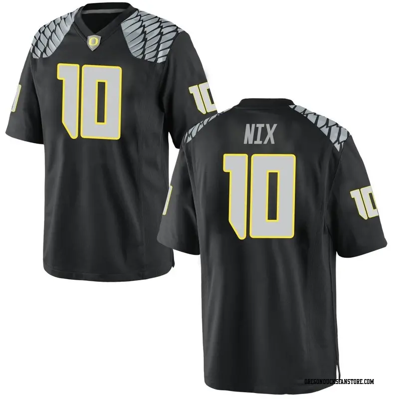 Game Youth Bo Nix Oregon Ducks Black Football College Jersey