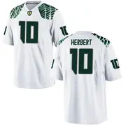 Game Youth Justin Herbert Oregon Ducks White Football College Jersey