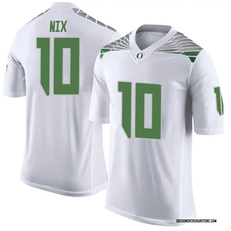 Limited Men's Bo Nix Oregon Ducks White Football College Jersey