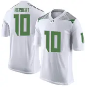 Limited Men's Justin Herbert Oregon Ducks White Football College Jersey