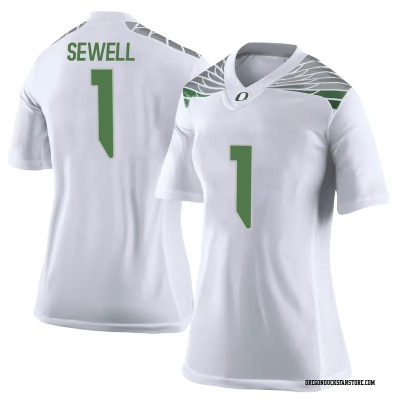 Limited Women's Noah Sewell Oregon Ducks White Football College Jersey