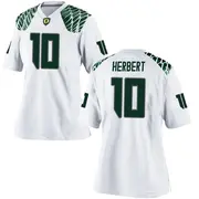 Replica Women's Justin Herbert Oregon Ducks White Football College Jersey